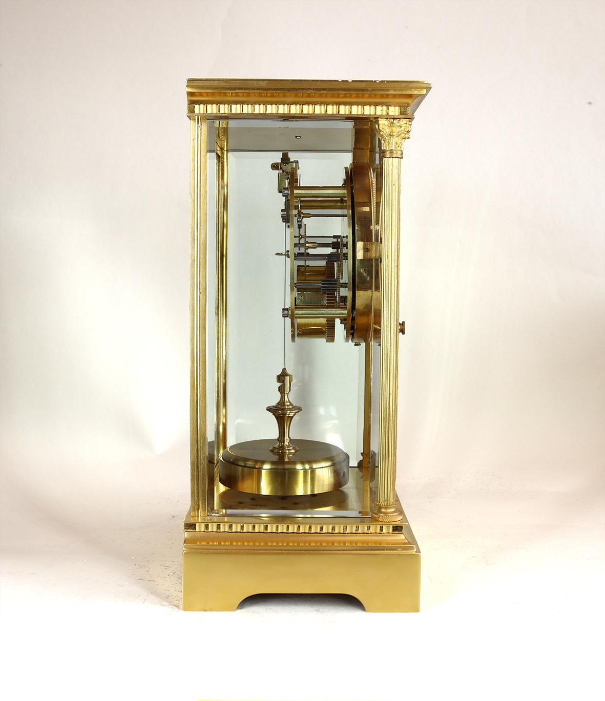 French A Claude Grivolas 400 Day Torsion Suspension Timepiece