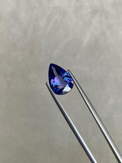 A 4.46-Carat Pear-Shaped Tanzanite
