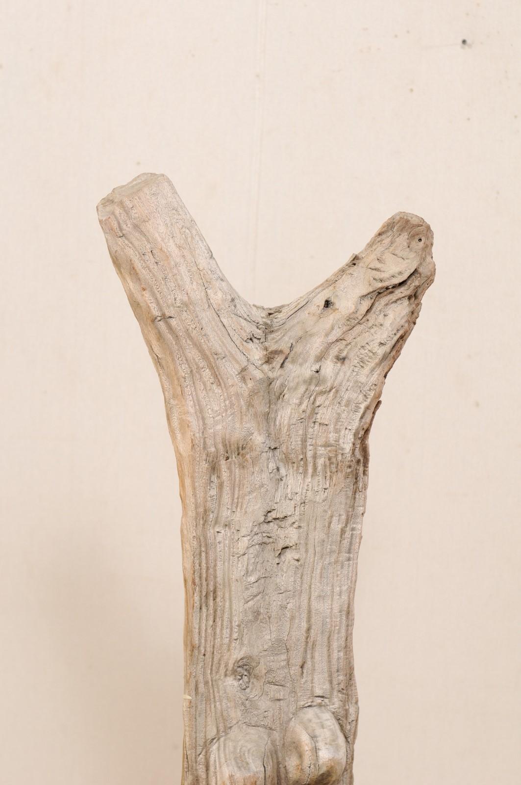 Tall Dogan Tribe Hand Carved Wood Toguna Post, Mid-20th Century In Good Condition In Atlanta, GA