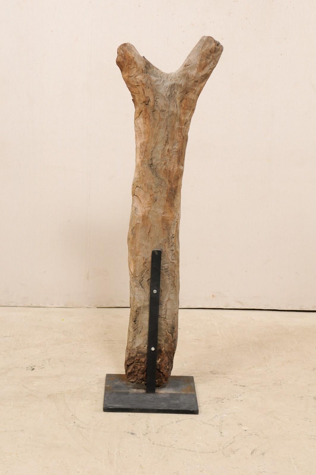 Tall Dogan Tribe Hand Carved Wood Toguna Post, Mid-20th Century 1