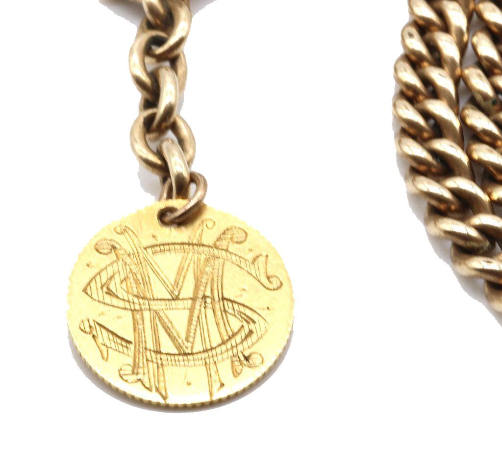 fob watch chain gold