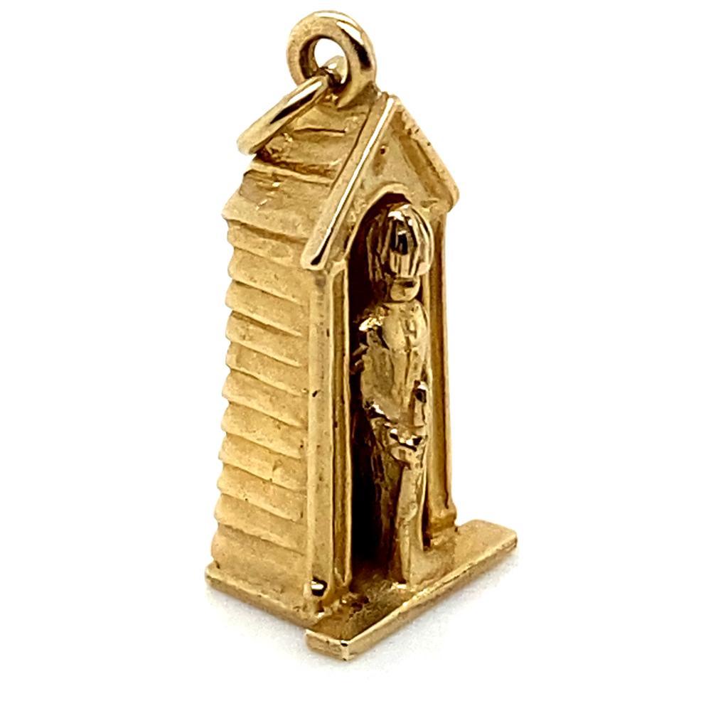 Queen's Guard Charm aus 9 Karat Gelbgold (Retro)