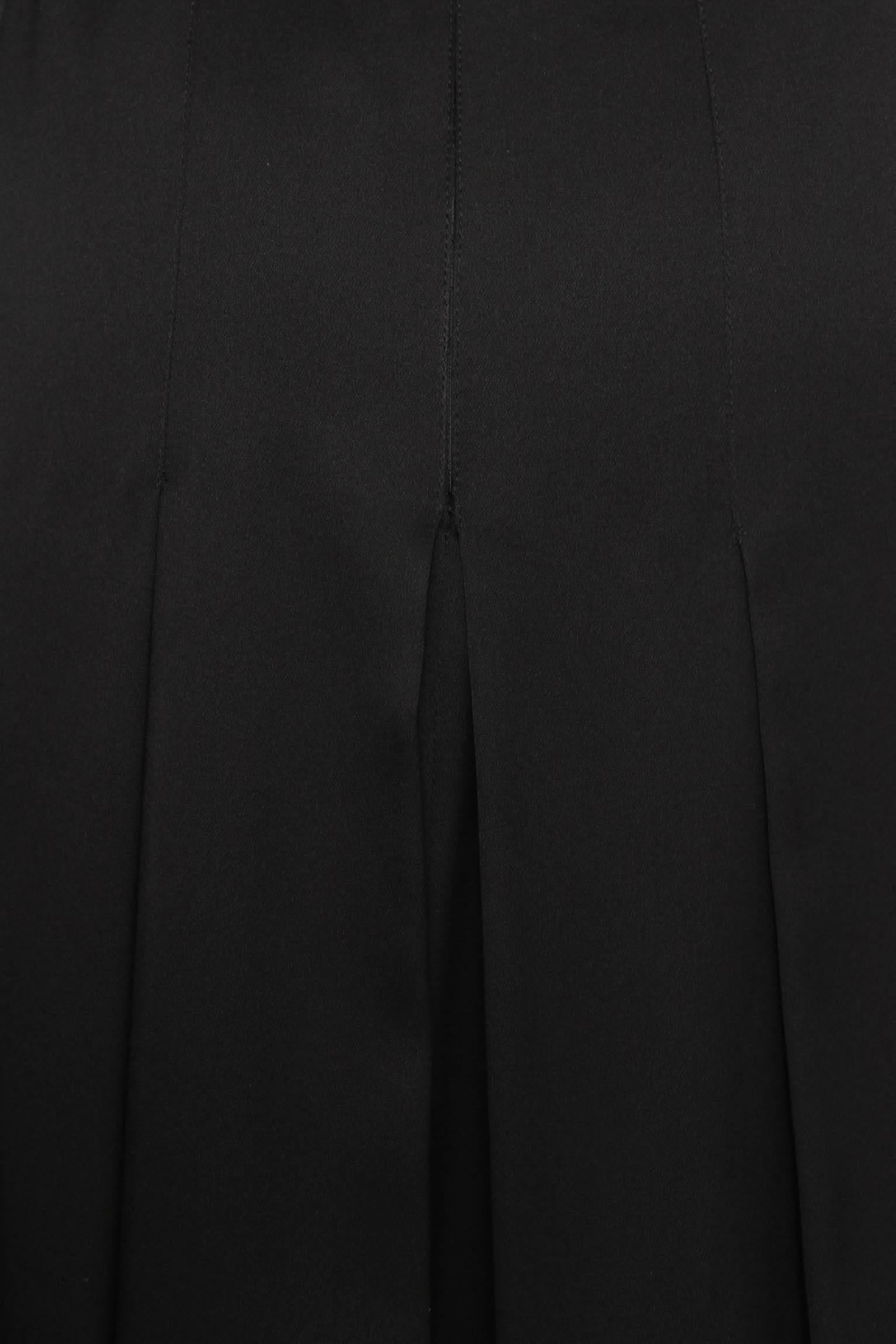 Women's or Men's A 90s Vintage Black Chanel Silk Satin Cocktail Dress L