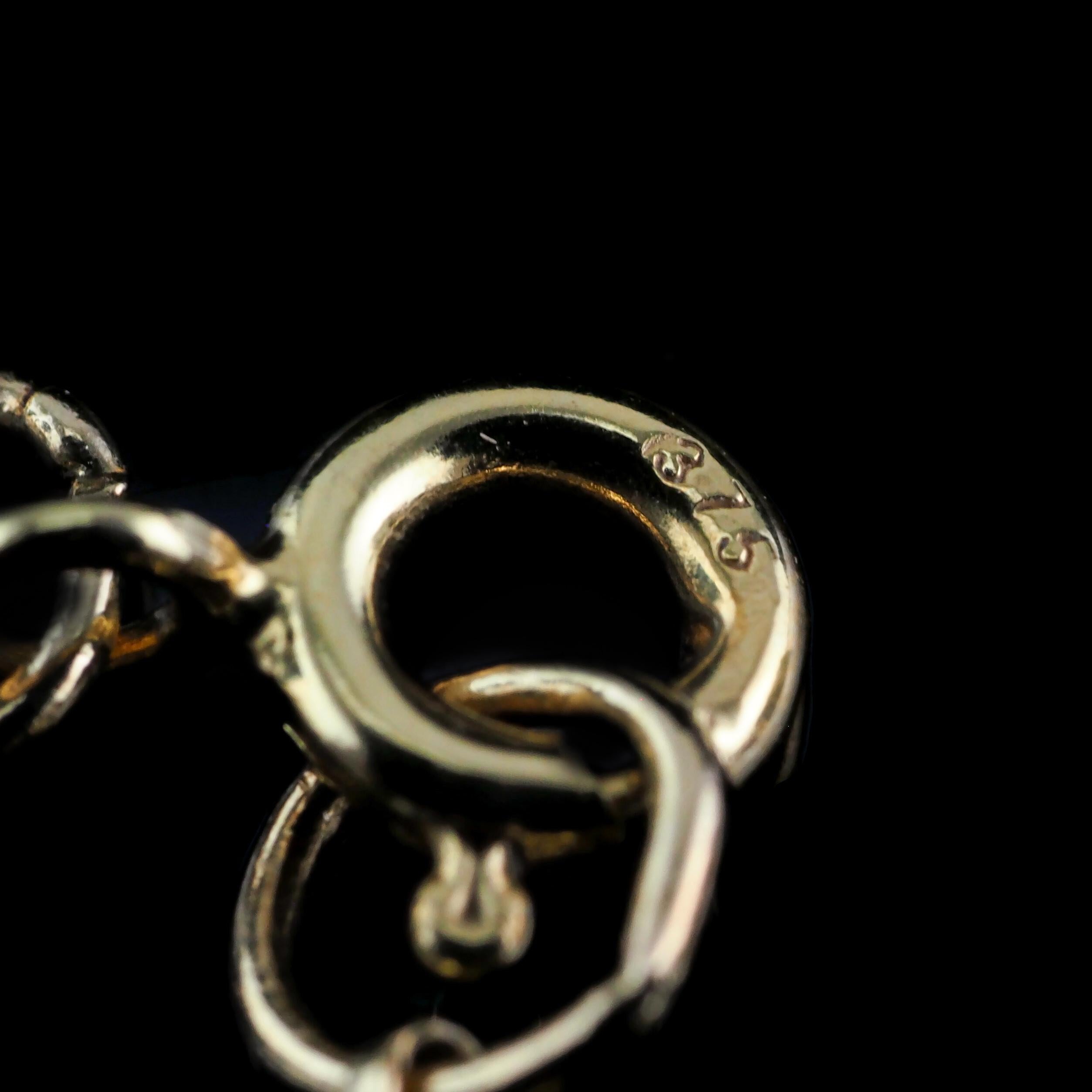 9 Carat Gold Peridot Cabochon Cascade Drop Necklace For Sale 14