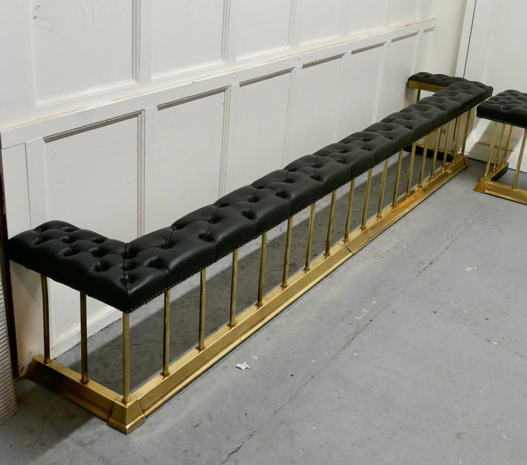 Brass and Leather Club Fender For Sale at 1stDibs