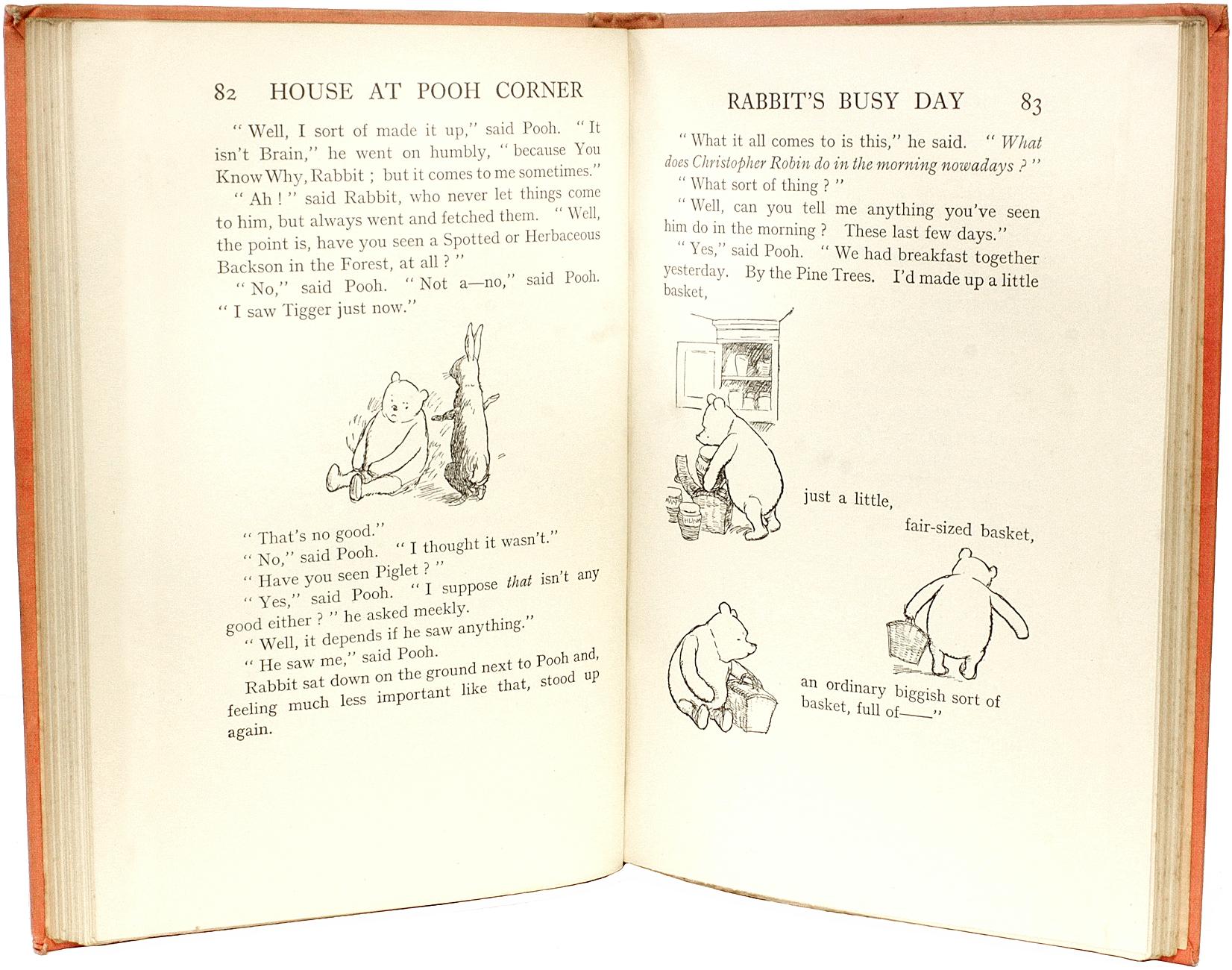 A. MILNE. House At Pooh Corner Première édition signée par E. H. SHEPARD - 1928 en vente 2