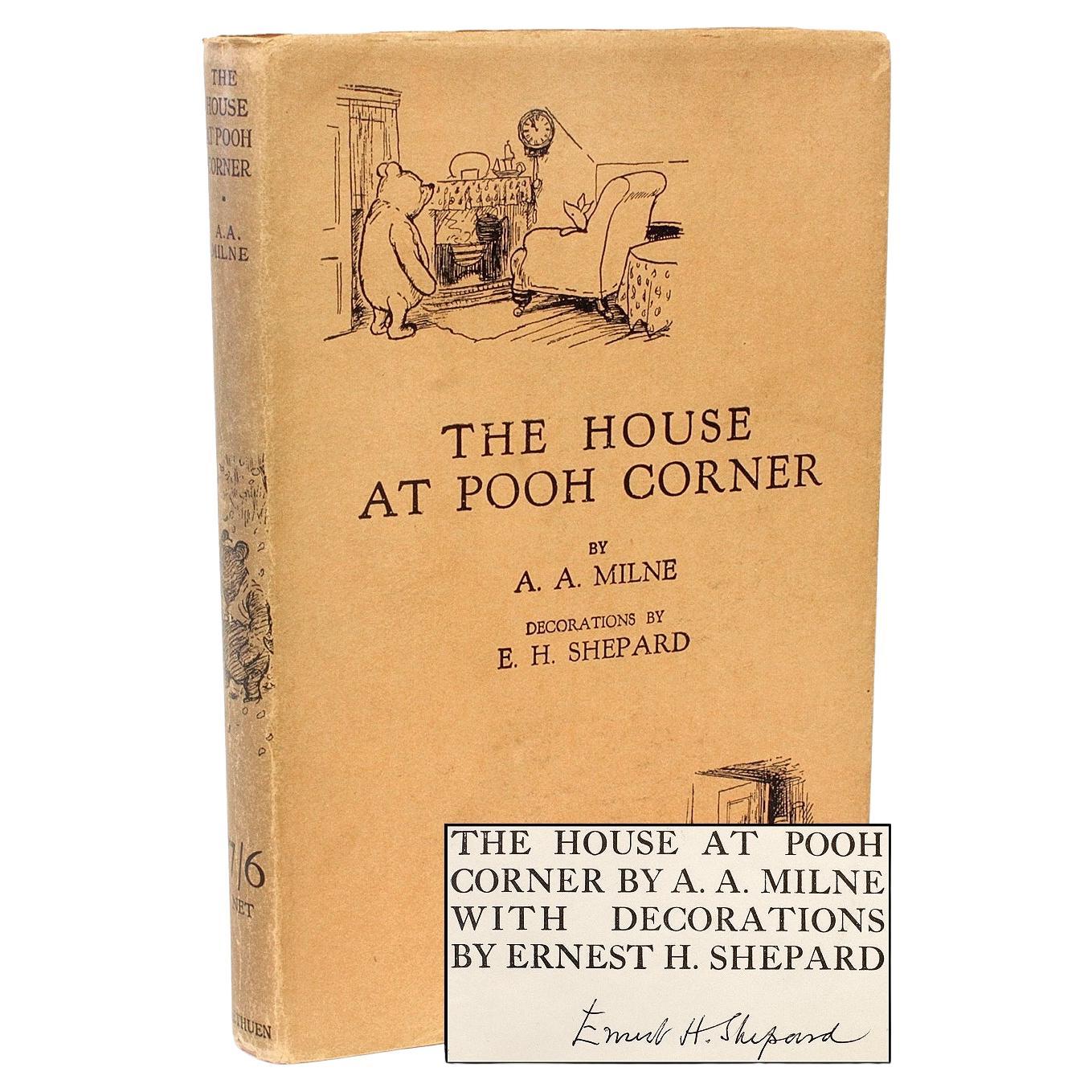 A. A. MILNE. House At Pooh Corner. FIRST EDITION SIGNED BY E. H. SHEPARD - 1928