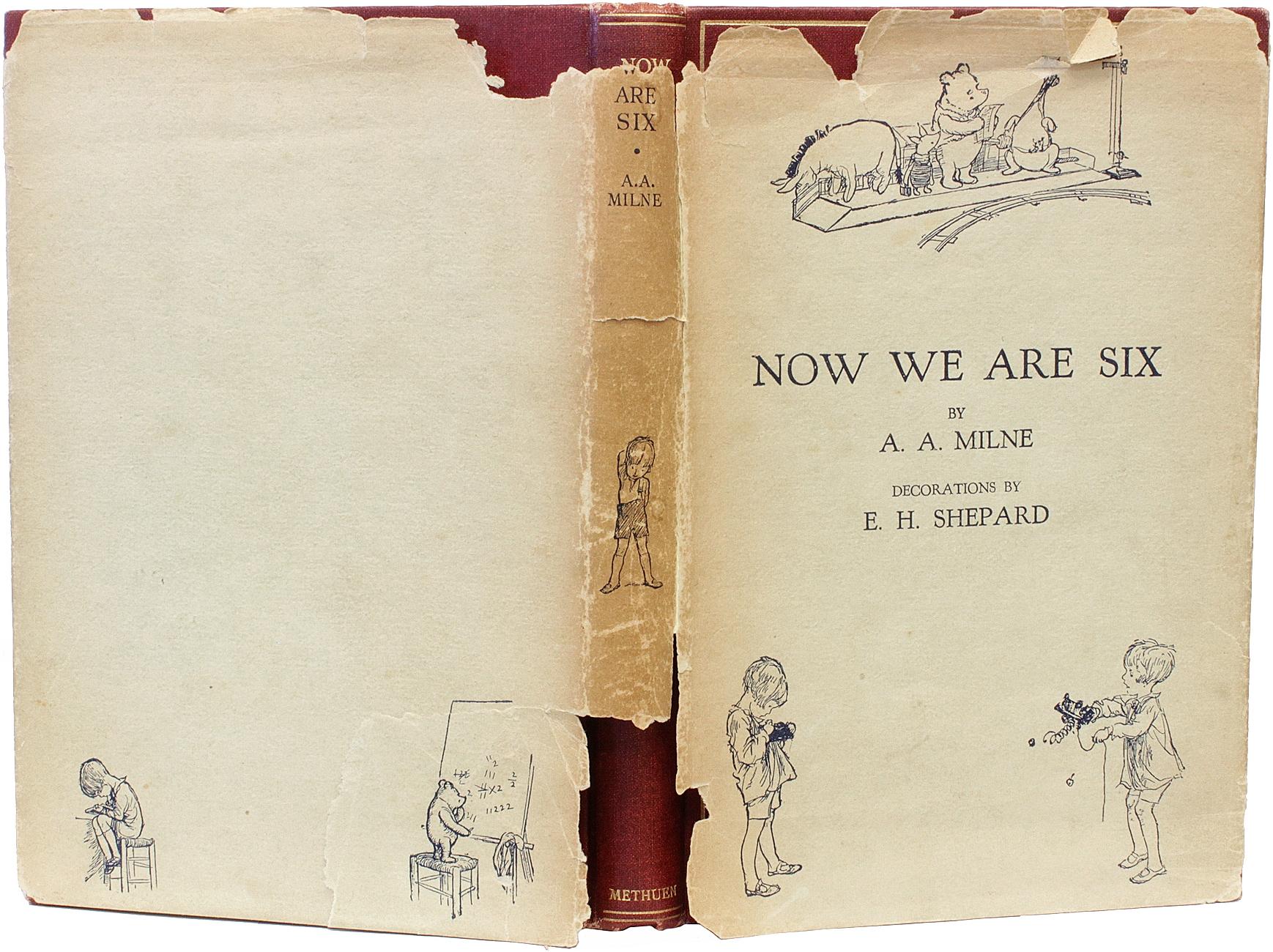 Britannique A. MILNE. Maintenant, nous en avons six. Première édition - SIGNÉE PAR E. H. SHEPARD - 1927 en vente