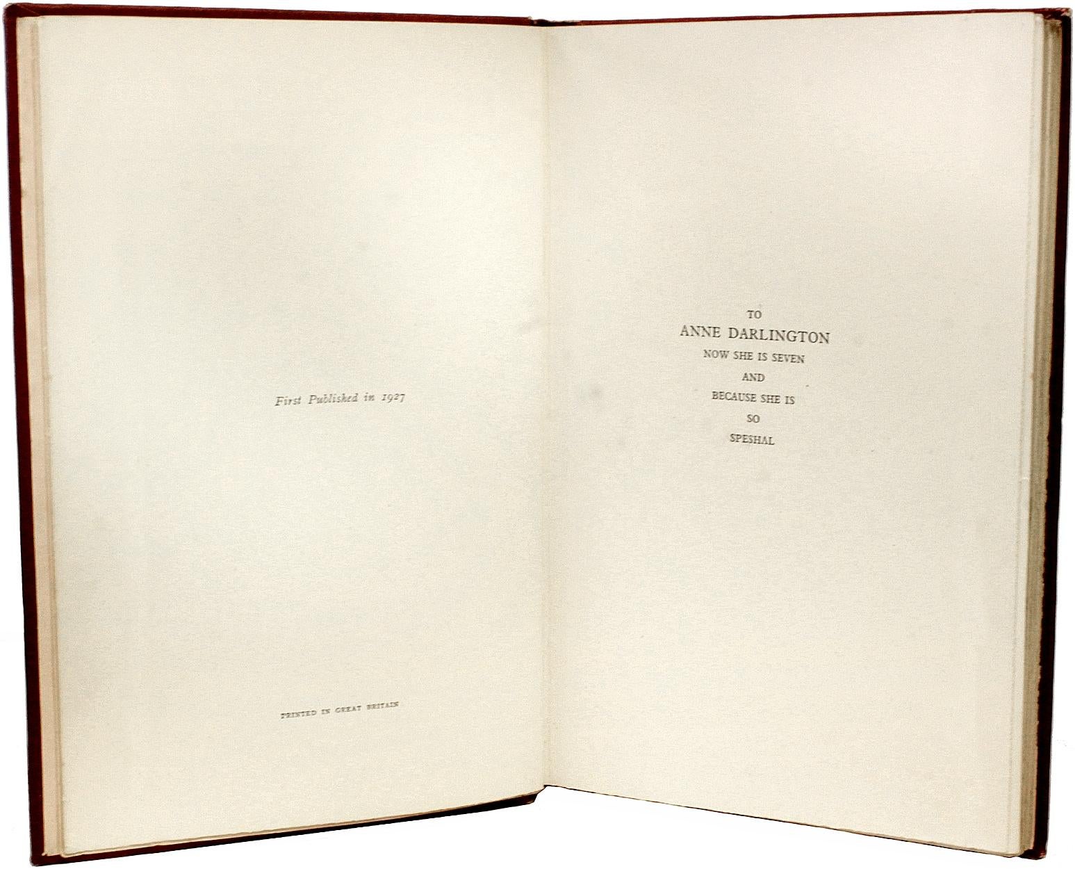 A. MILNE. Maintenant, nous en avons six. Première édition - SIGNÉE PAR E. H. SHEPARD - 1927 en vente 1