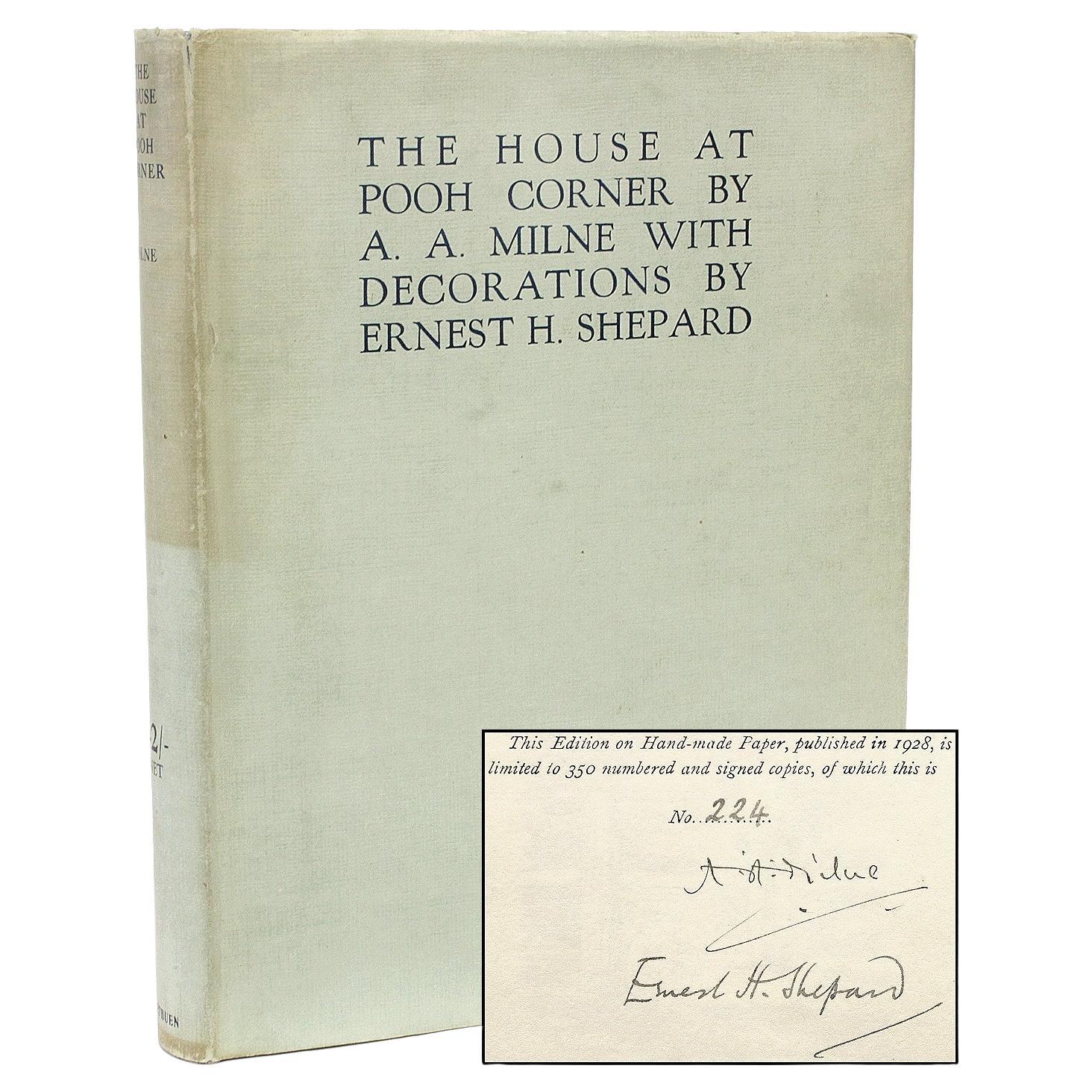 A. MILNE. The House At Pooh Corner - 1928 - ERSTE DELUXE-EDITION - SIGNIERT