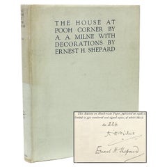 A. MILNE. The House At Pooh Corner - 1928 - ERSTE DELUXE-EDITION - SIGNIERT