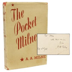 A. A. MILNE. The Pocket Milne. 1st ED - INSCRIBED TO CHRISTOPHER ROBIN'S NANNY !