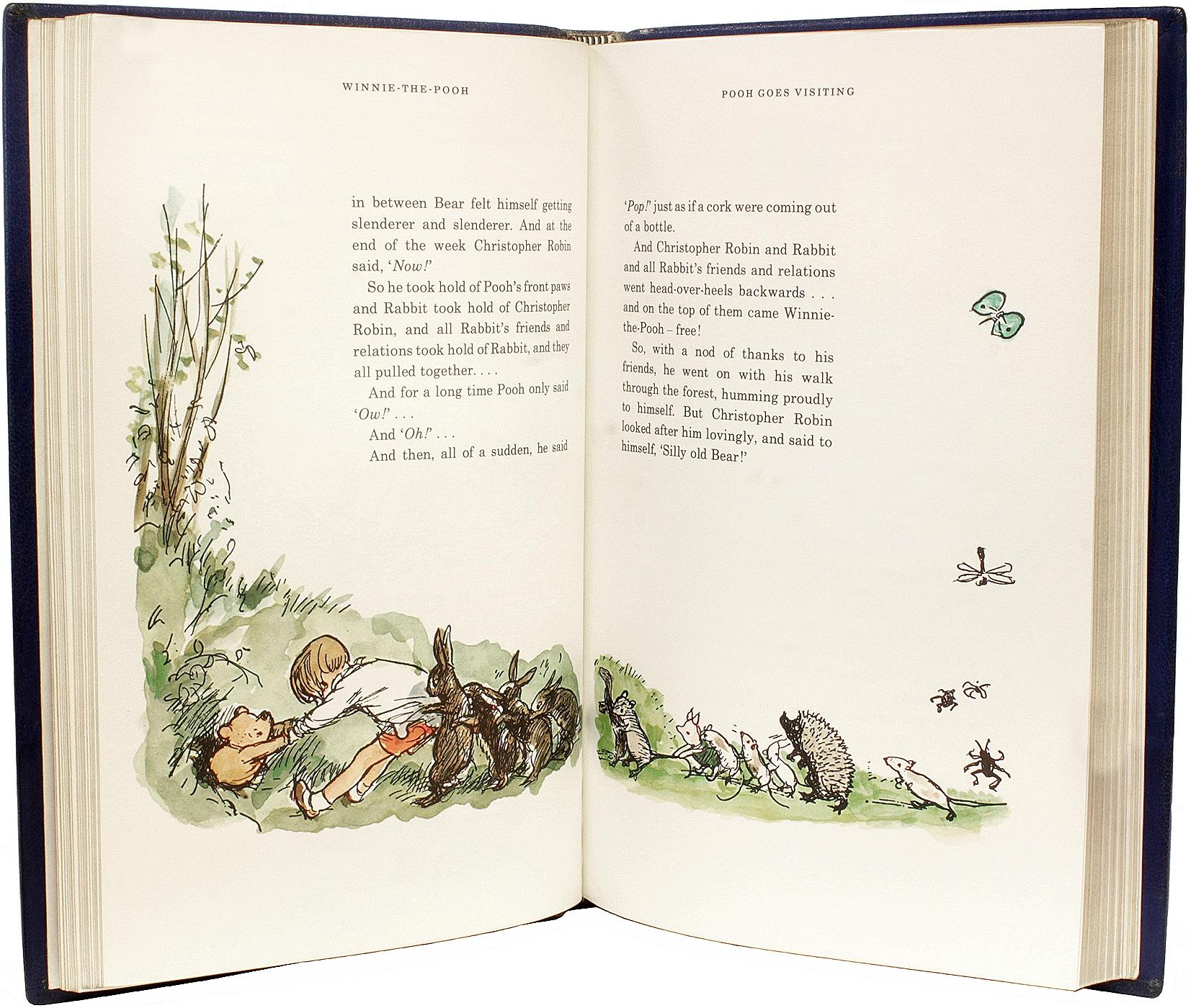 Pelle A. A.A. MILNE. Winnie The Pooh. 1973 - PRIMA EDIZIONE LIMITATA - FIRMATA in vendita