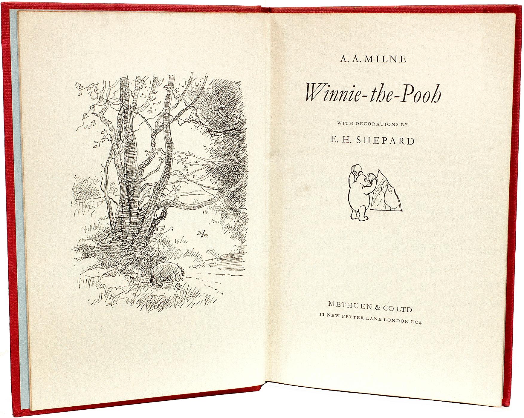 British A. A. MILNE. Winnie The Pooh. SIGNED AND DATED BY CHRISTOPHER (ROBIN) MILNE ! For Sale