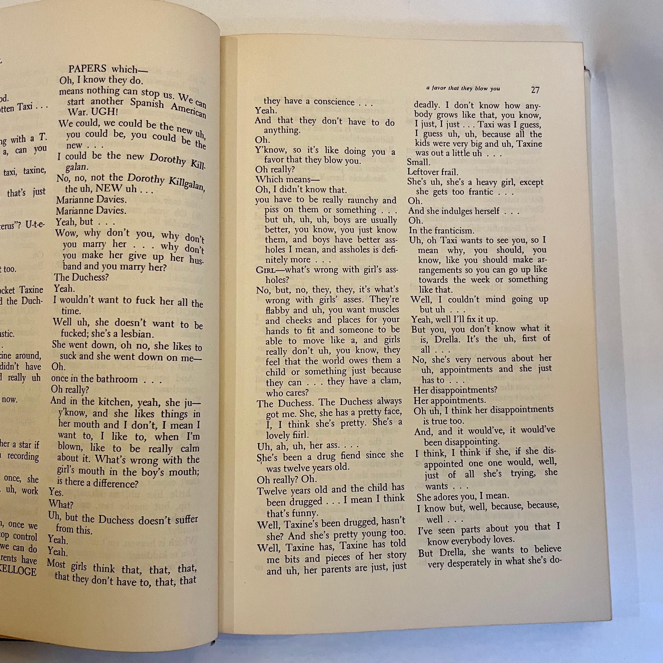 Papier A : A Novel - Andy Warhol - Première édition, Grove Press, New York, 1968 