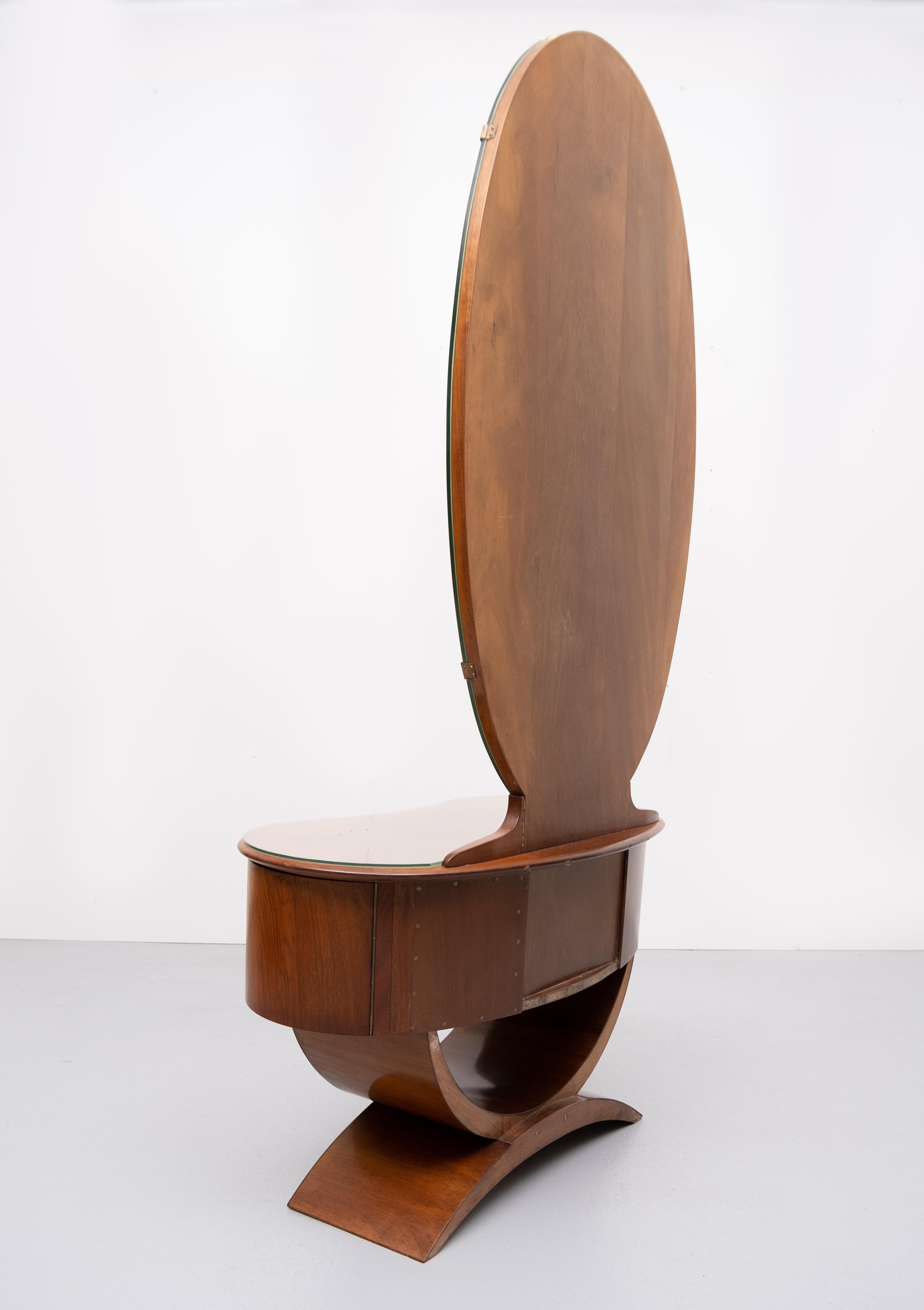 A A Patijn Curved Dressing Table, 1950s, Holland 4