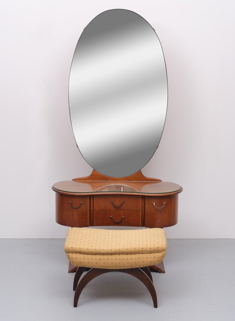 A A Patijn Curved Vanity and stool  Zijlstra Joure Holland  For Sale 3