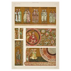 Byzantine Decorative Style - Chromolithograph after A. Alessio