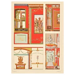 Motifs décoratifs romains - Chromolithographie d'A. Alessio - Début du XXe siècle