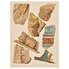Decorative Motifs- Roman - Chromolithograph by A. Alessio - Early 20th Century