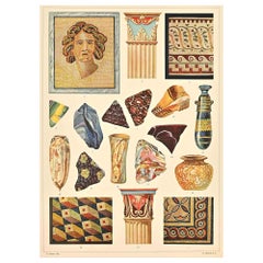 Motivos Decorativos - Romanos - Cromolitografía de A. Alessio - Principios del siglo XX