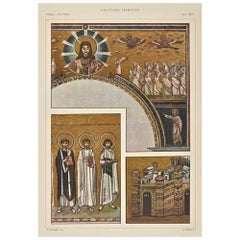 Primiitive Christian Decorative Style- Chromolithograph after A. Alessio