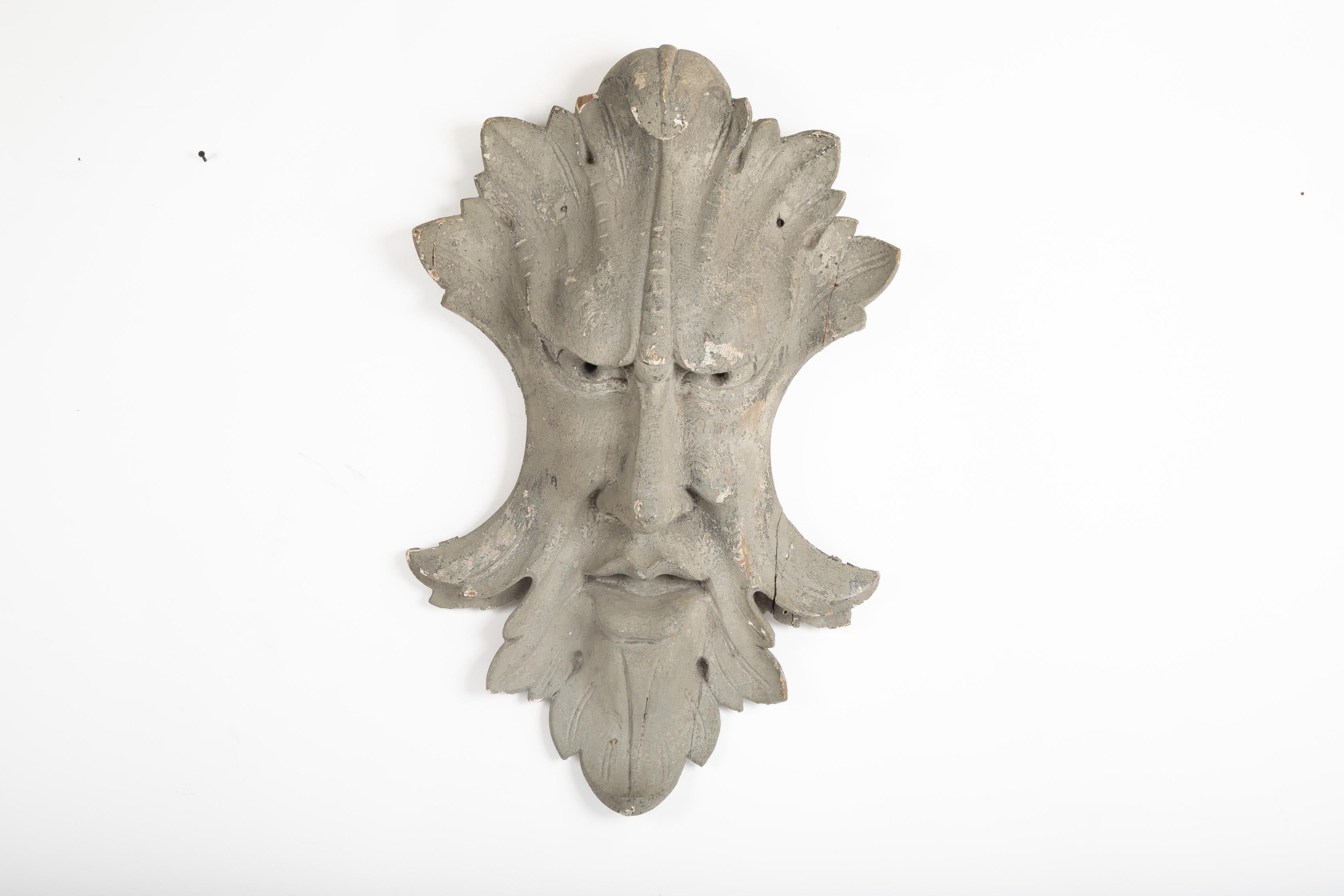 American Architectural Element in the Form of a Face For Sale