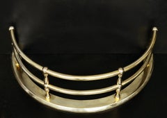 Architectural Railed Brass Half Round Fender