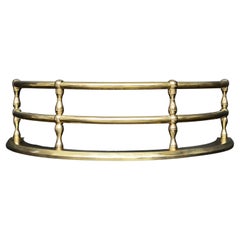 Architectural Railed Brass Half Round Fender