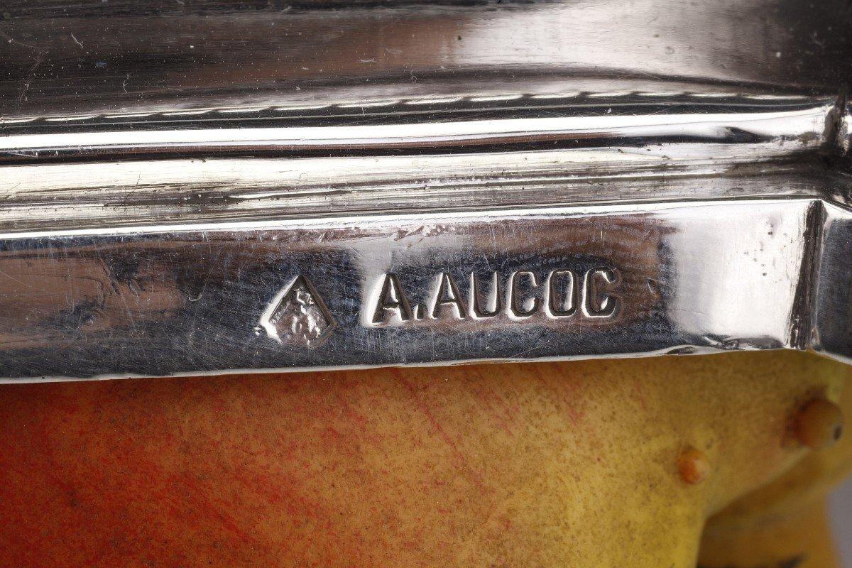 A. Aucoc - Important Table Center In Sterling Silver Late Nineteenth For Sale 6