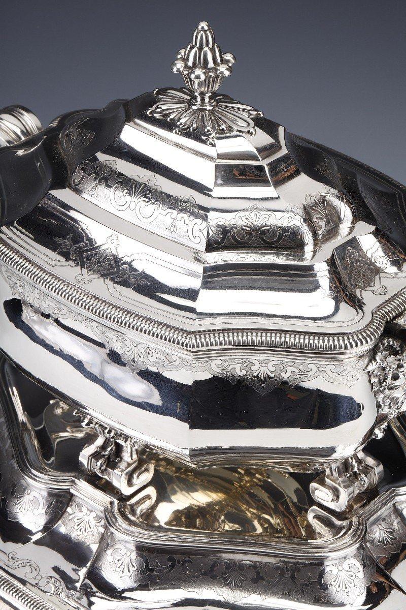 A. Aucoc - Importante centro de mesa en plata de ley de finales del XIX siglo XIX en venta