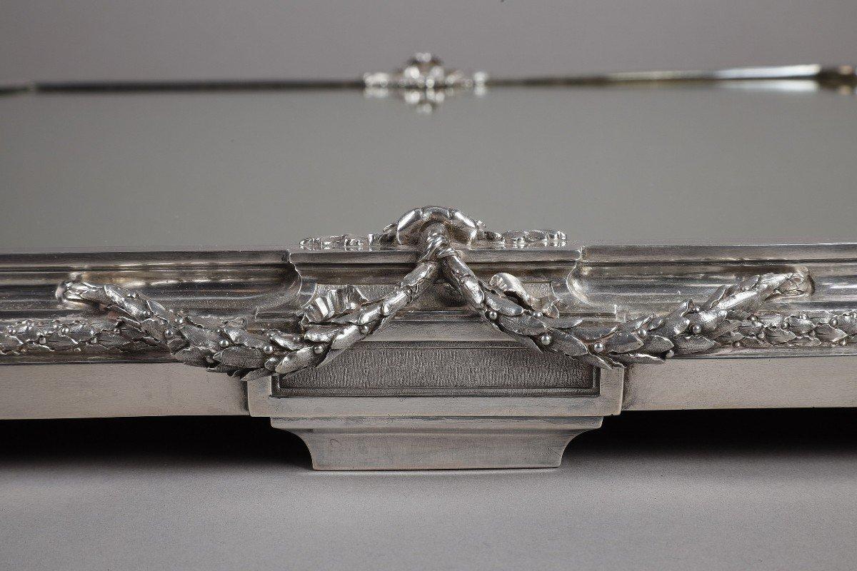 A. Aucoc - Surtout Table In Three Parts Sterling Silver L. XVI - Nineteenth For Sale 1