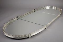 A. Aucoc - centre de table en 3 parties ovales vers la fin du 19ème siècle