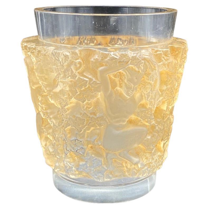Bacchus Glass Vase by R.Lalique For Sale