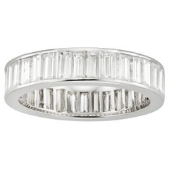A baguette-cut diamond-set full eternity ring