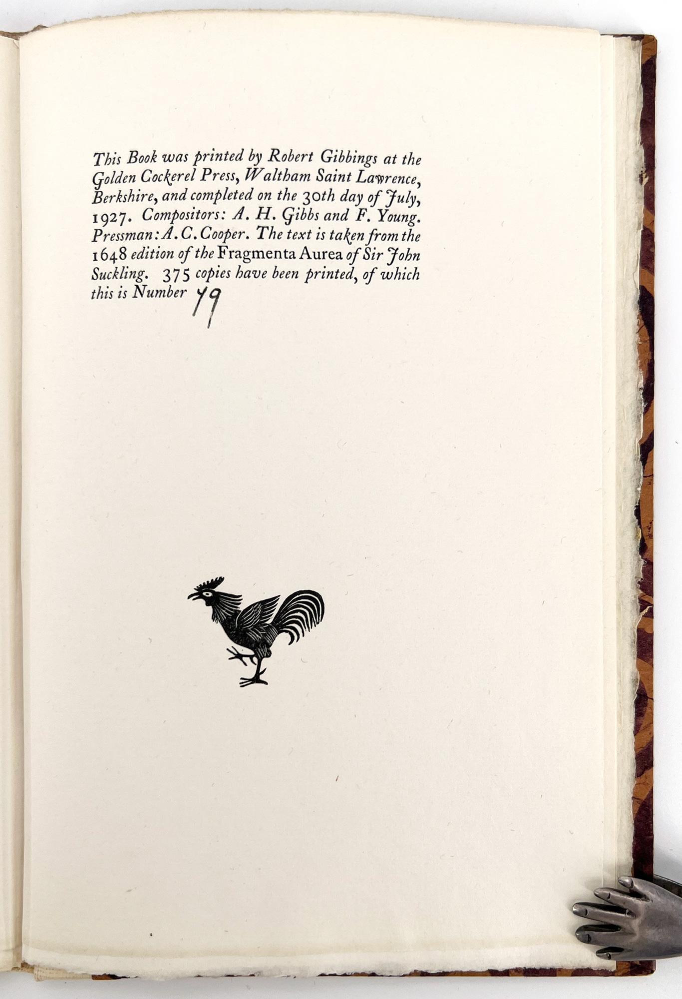 English A Ballad Upon a Wedding – Eric Ravilious engravings / Golden Cokerell Press For Sale