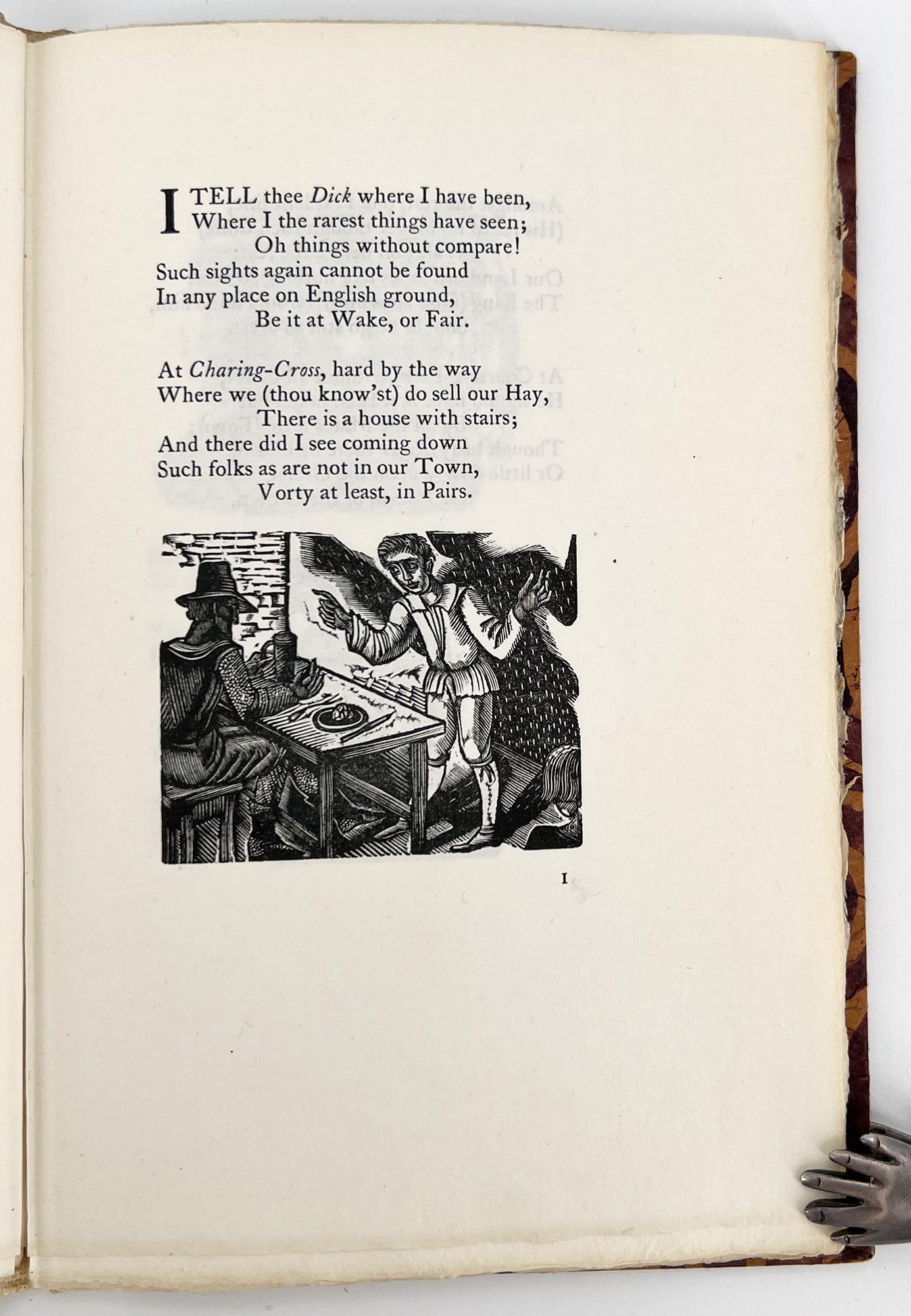 A Ballad Upon a Wedding – Eric Ravilious engravings / Golden Cokerell Press In Excellent Condition For Sale In Middletown, NY