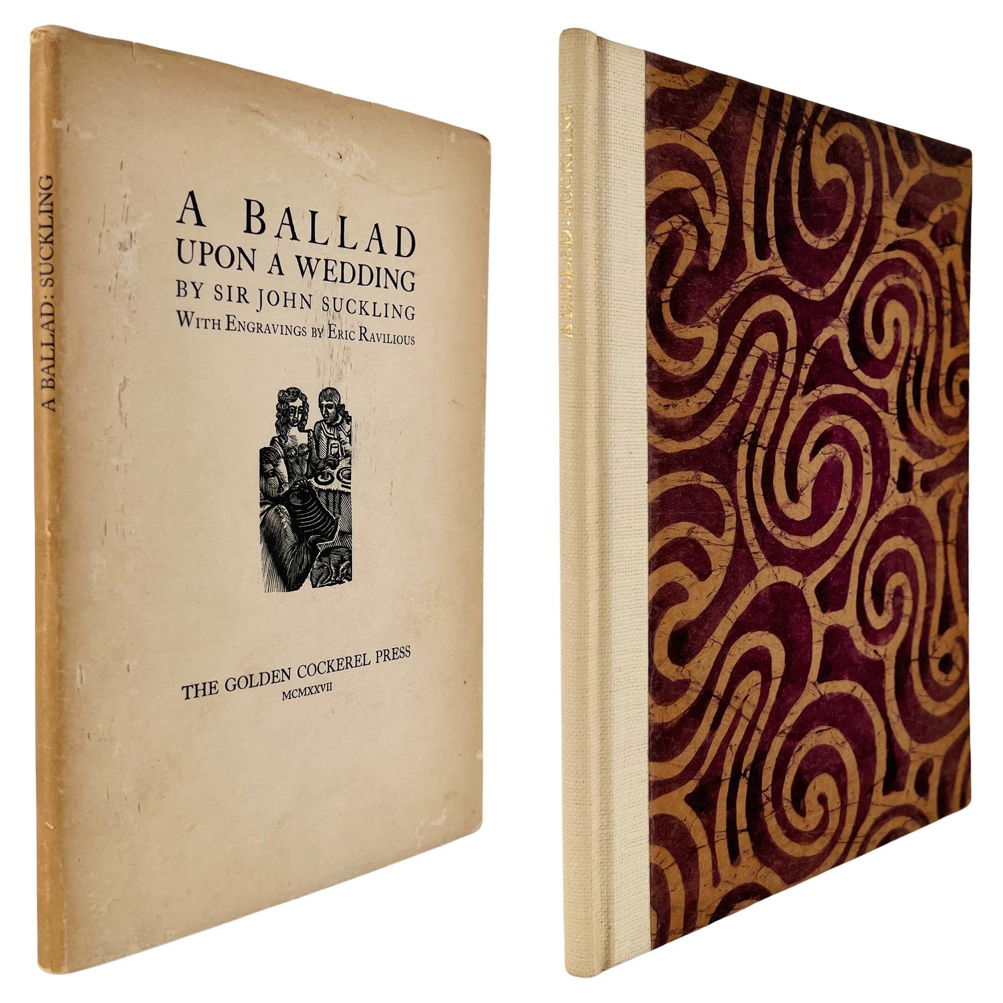 A Ballad Upon a Wedding – Eric Ravilious engravings / Golden Cokerell Press For Sale