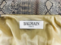 A Balmain printed Boa style trench coat - Paris Circa 2010-2020