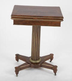Baltic Mahogany and Brass Mounted Games Table