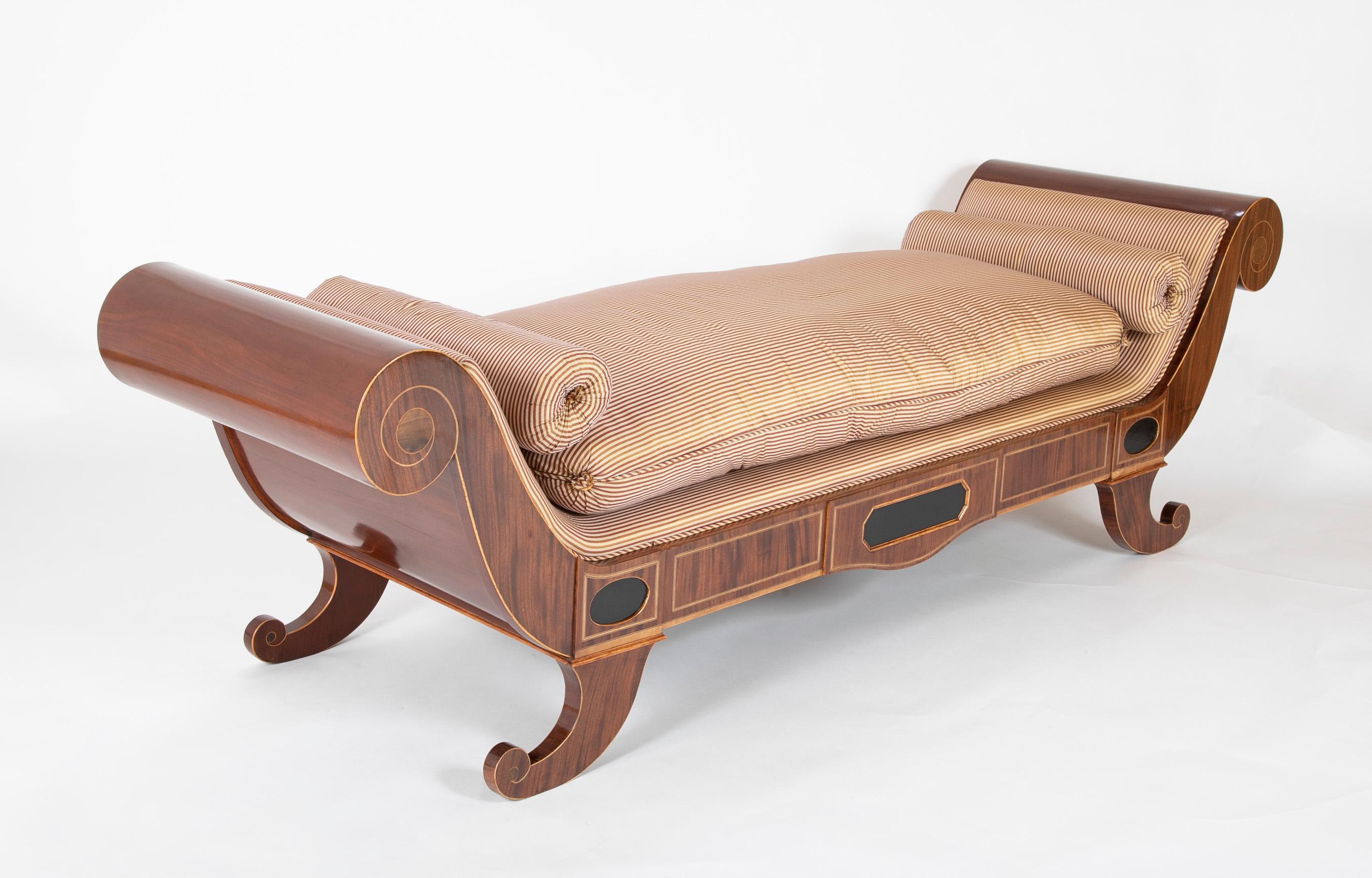 Austrian Baltic Neoclassical Daybed For Sale