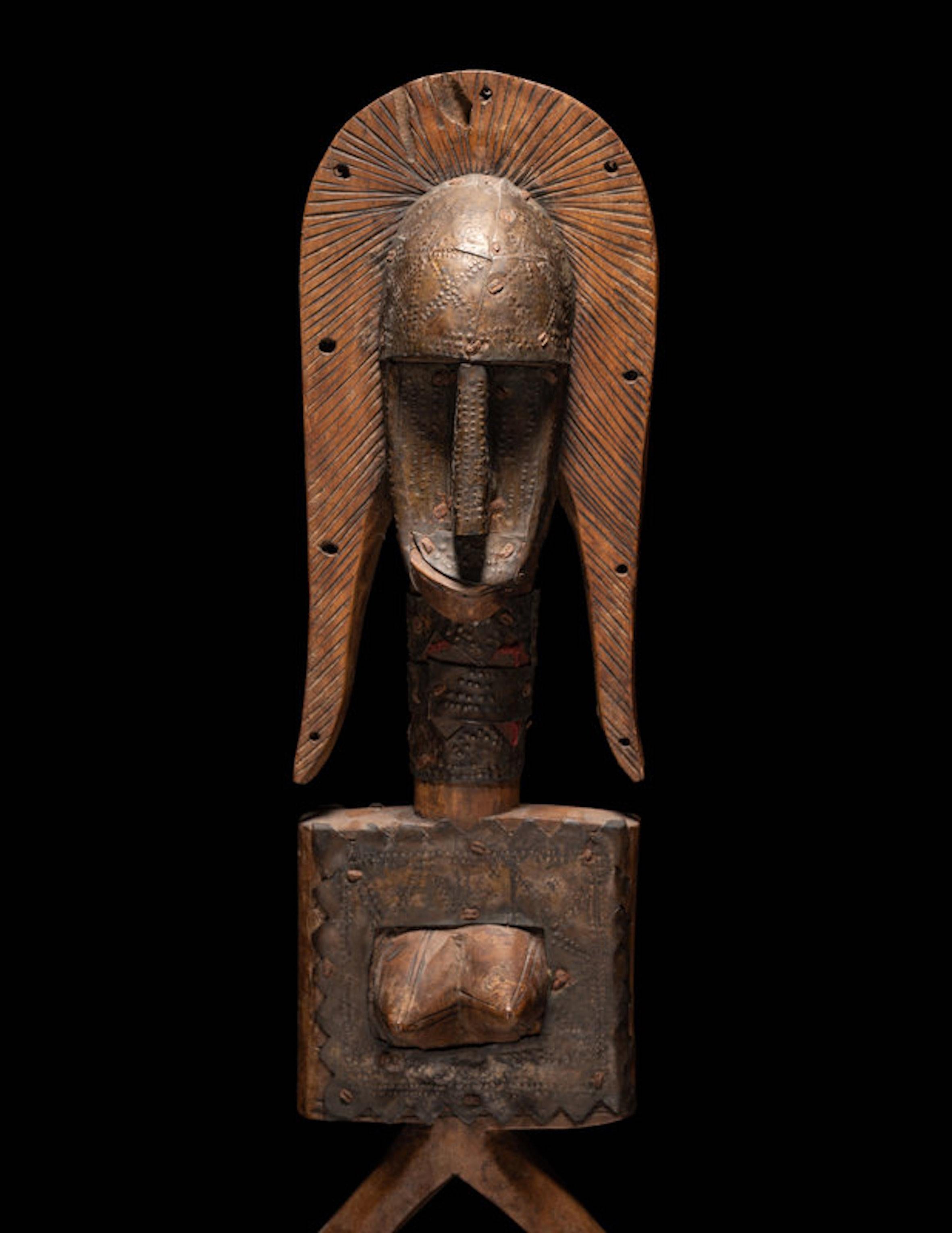 Figure de gardien de reliquaire en bois Bamana Afrique de l'Ouest, Mali
Propriété de la succession de Paul B. Dombrowski, Monona, Wisconsin.