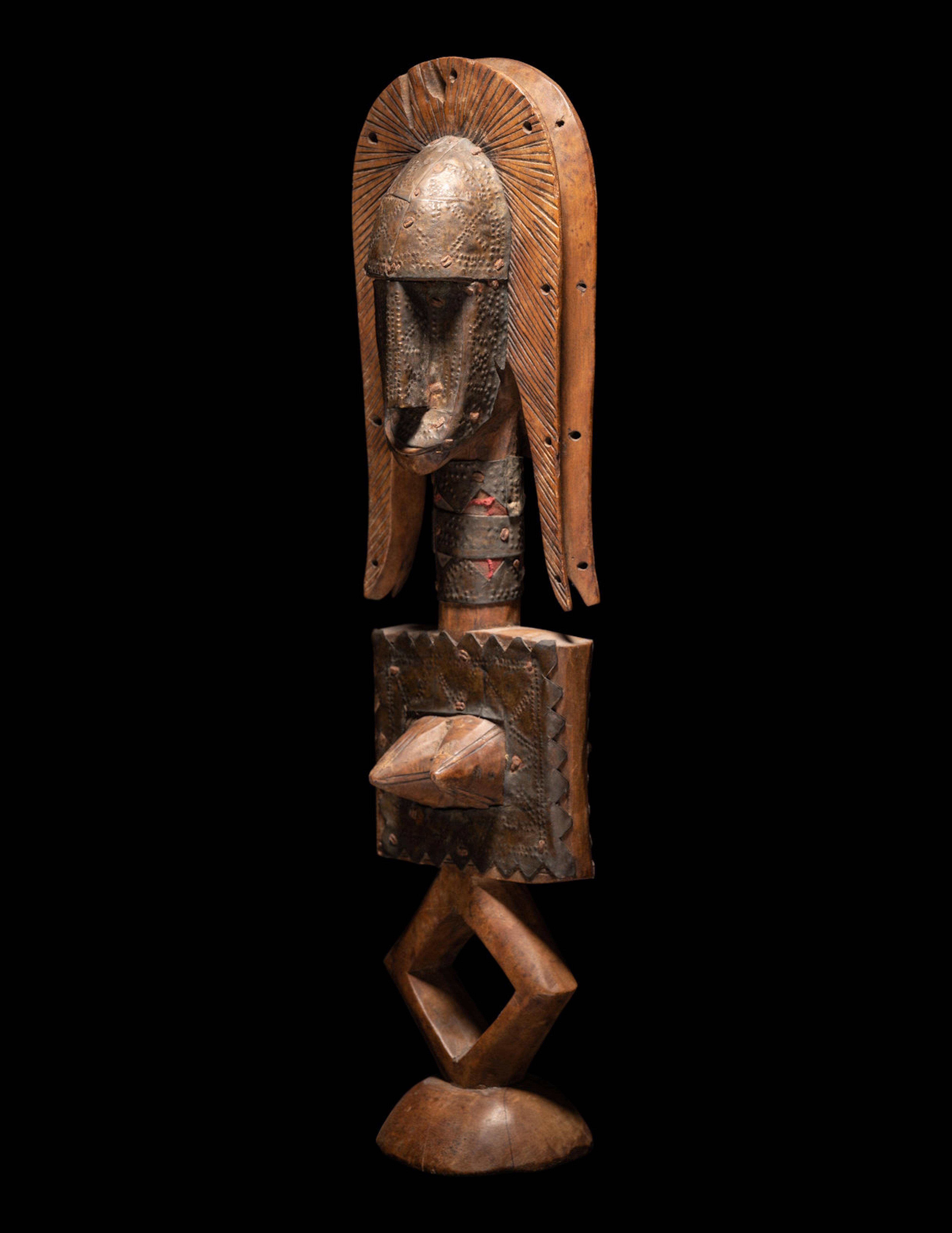 Malien Figure de gardien en bois de Bamana, Afrique de l'Ouest, Mali en vente