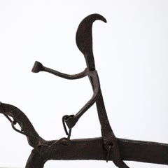 A Bamana Wrought Iron Equestrian Sculpture