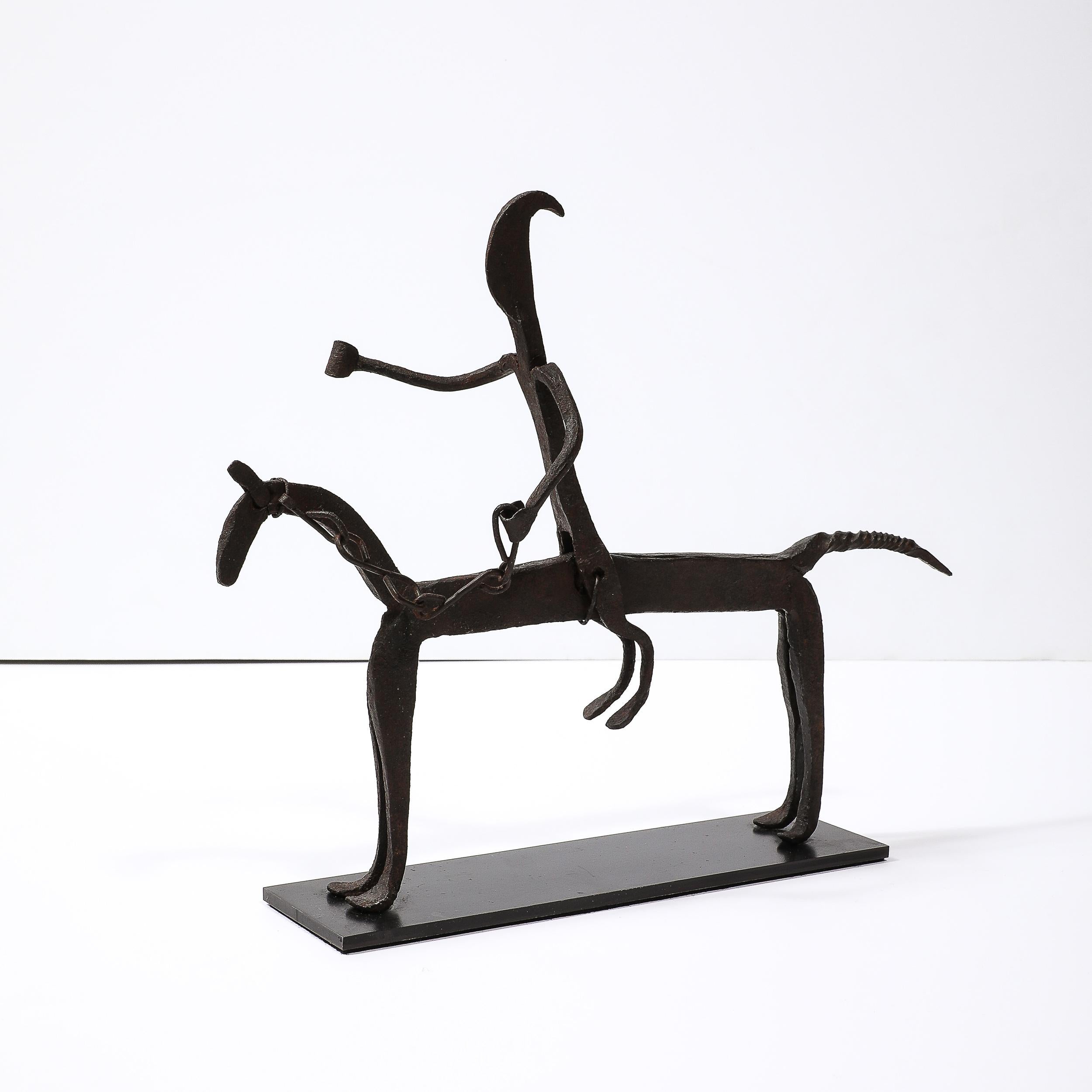 escultura hierro forjado