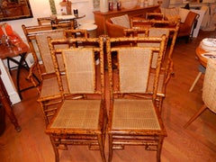 Bamboo and Glass Top Dining or Center Table