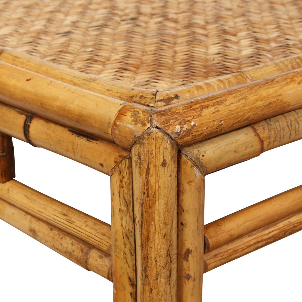 A Bamboo Cocktail Table For Sale at 1stDibs