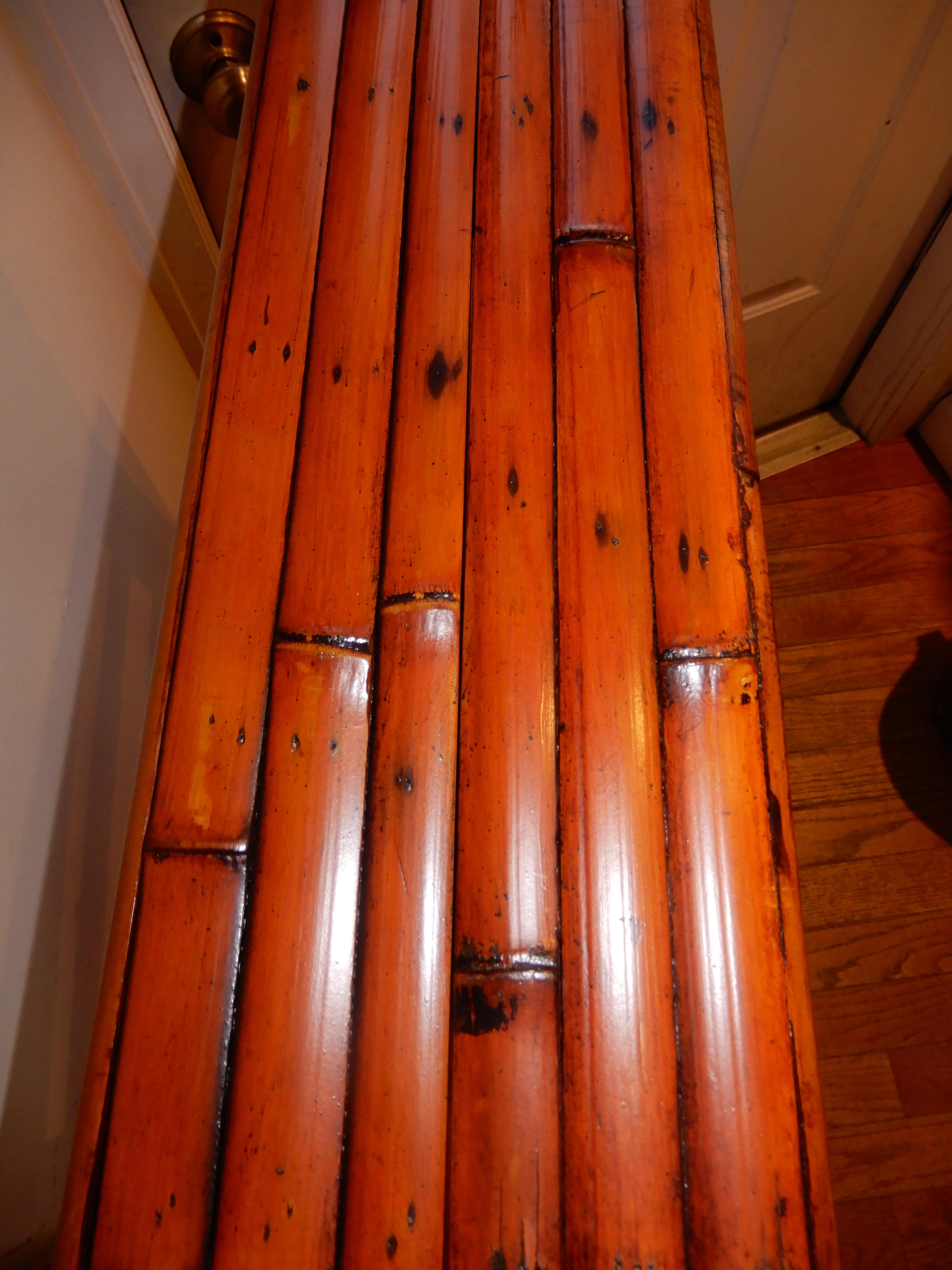 20ième siècle Présentoir décoratif ou échelle en bambou vintage British Colonial Artisan. en vente