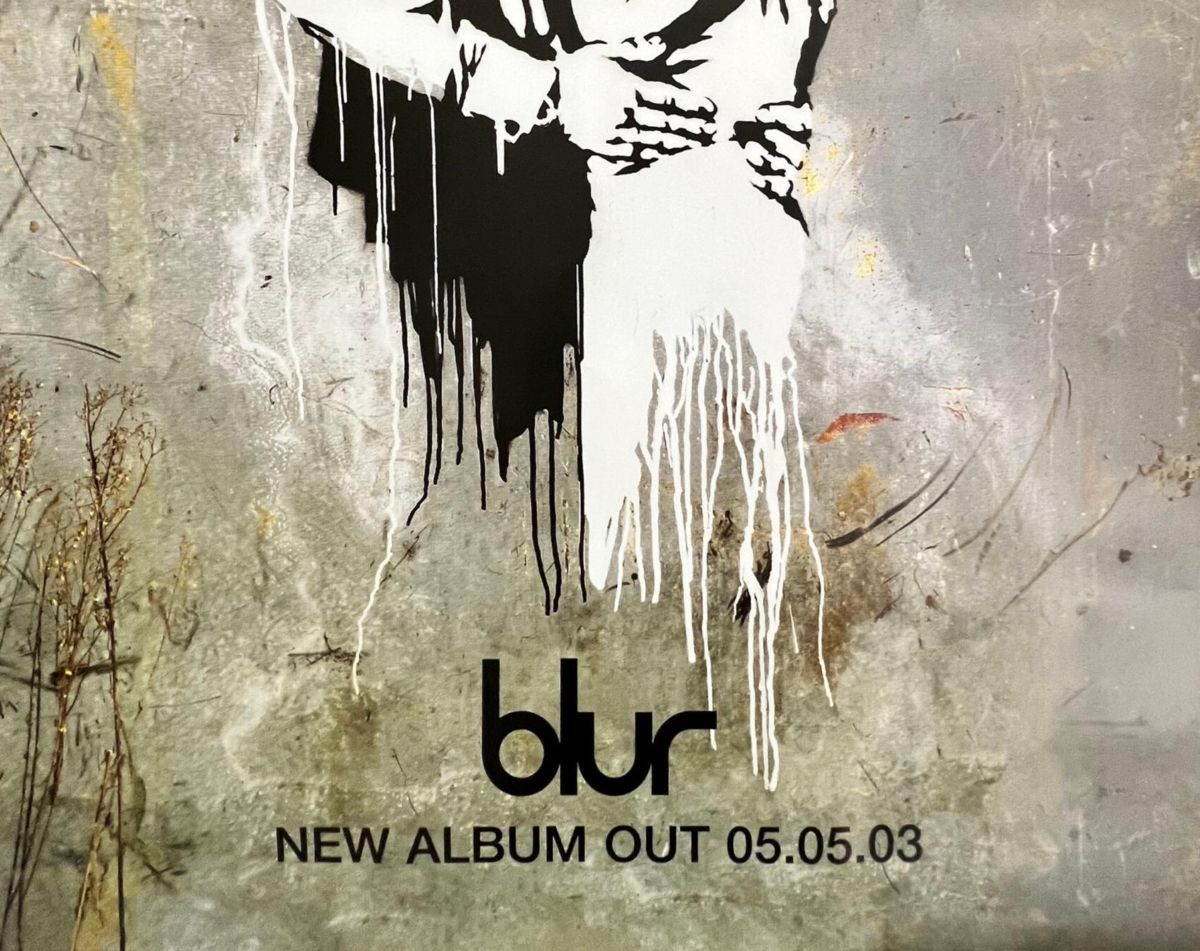 Un gran cartel promocional de Banksy/ Blur 