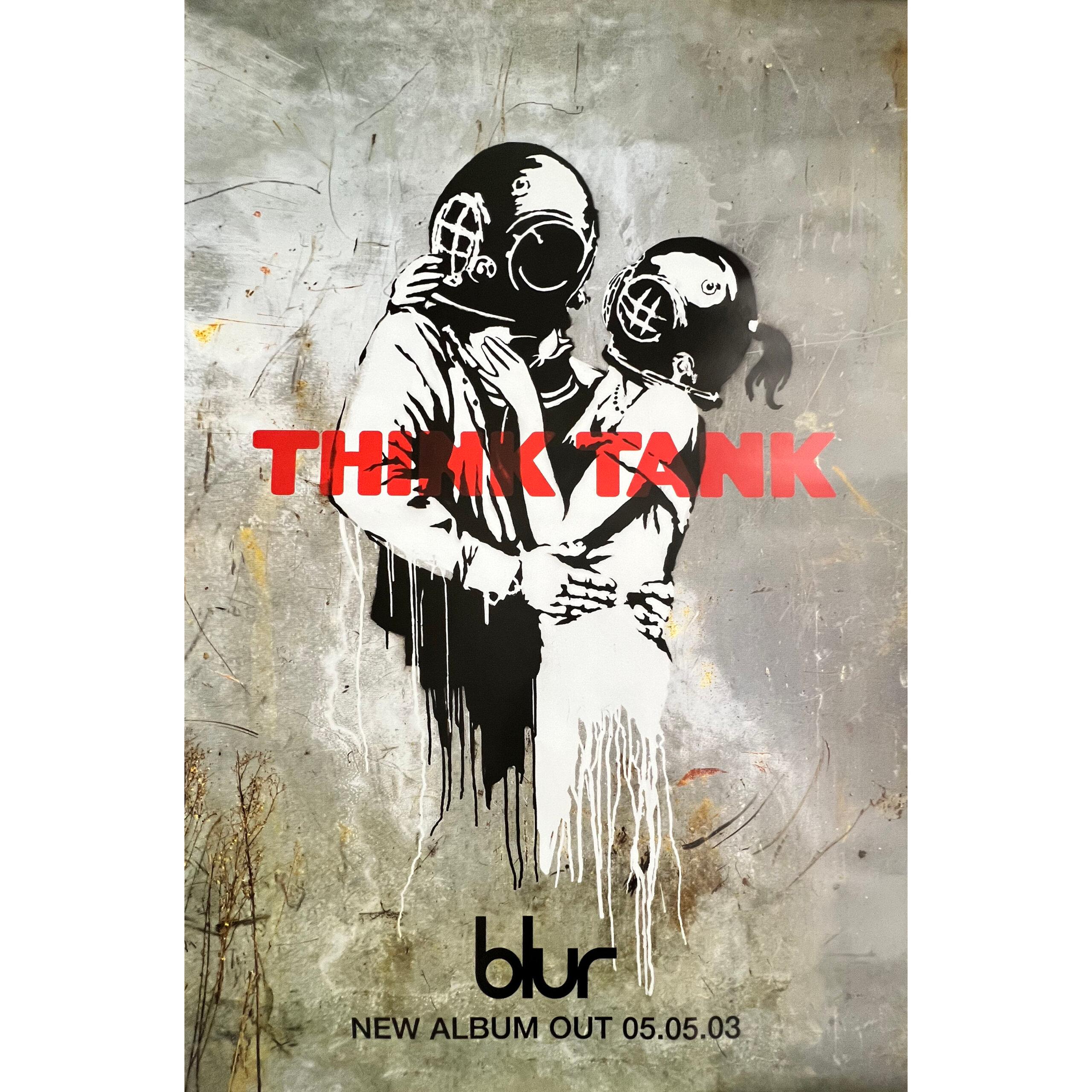 Un gran cartel promocional de Banksy/ Blur 